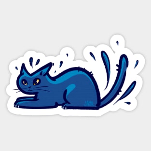 Water Cat Sticker